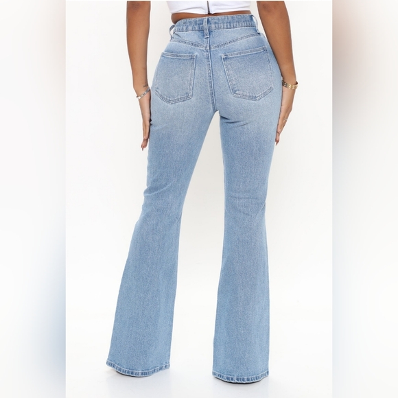 Fashion Nova High Rise Flare Jeans - Picture 2 of 7